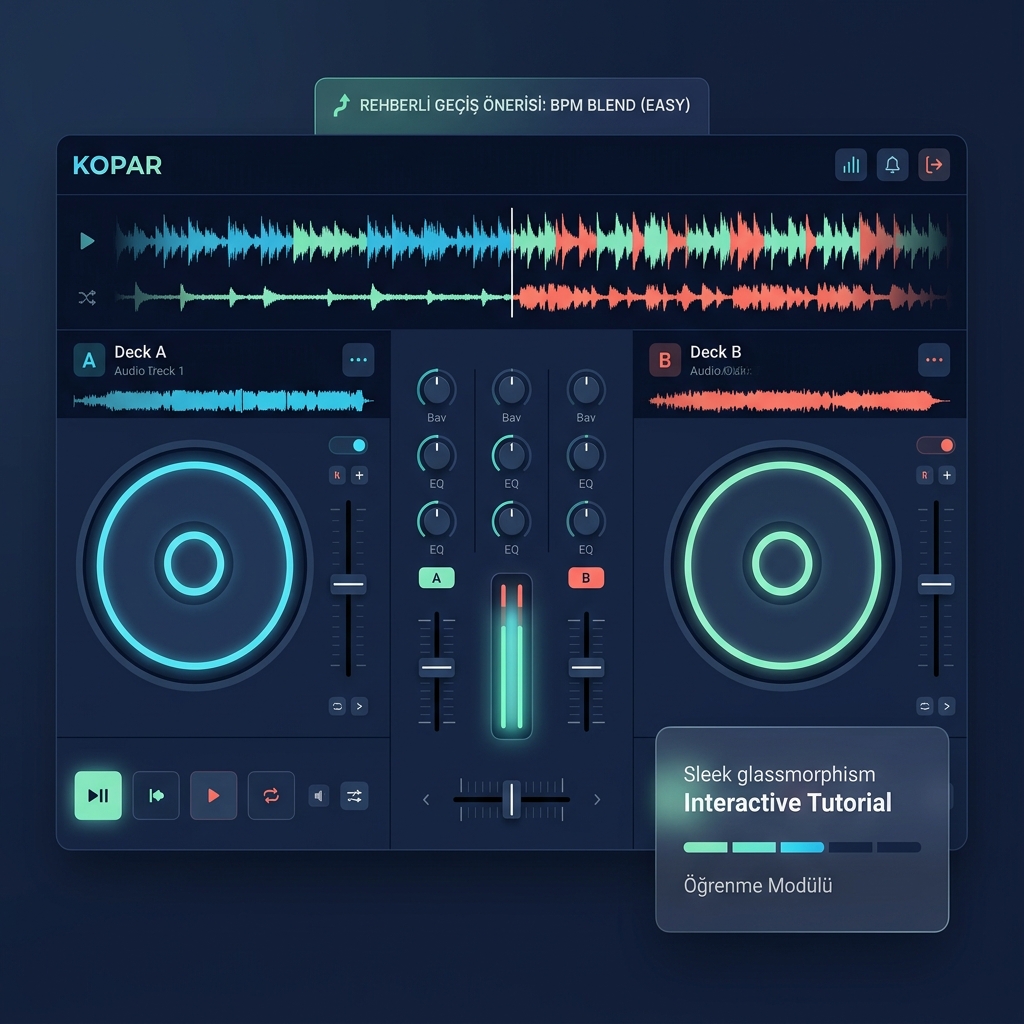 Kopar DJ Studio Mockup Görseli